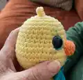 Feather Locklear the Chick Amigurumi Pattern step 3 - details and accessories