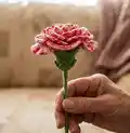 Crochet Flower Patterns Book Pattern step 2 - assembly progress