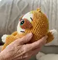 Samantha the Sloth Amigurumi Pattern step 3 - details and accessories
