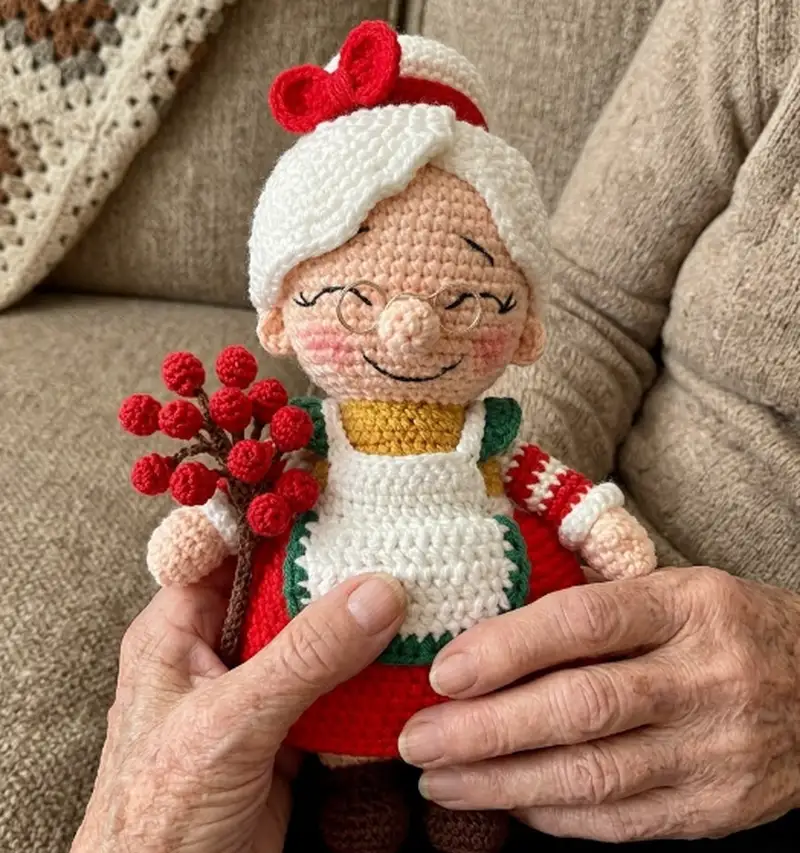 Quality crochet pattern: Granny Claus Amigurumi Pattern - Intermediate level guide with complete instructions