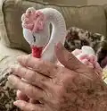 Swan Amigurumi Pattern step 3 - details and accessories