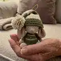 Noel the Christmas Mouse Amigurumi Pattern step 4 - final assembly and finishing