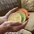 Citrus Slice Coasters Pattern step 4 - final assembly and finishing