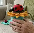 Sunflower Stacking Toy Amigurumi Pattern step 3 - details and accessories