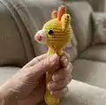 Baby Rattle Amigurumi Pattern step 3 - details and accessories