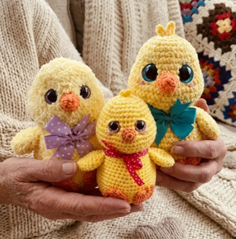 Complimentary Intermediate crochet pattern: Feather Locklear the Chick Amigurumi Pattern - Simple to follow guide