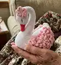 Swan Amigurumi Pattern step 1 - construction progress