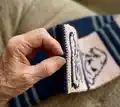 Ravenclaw Scarf Pattern step 2 - assembly progress