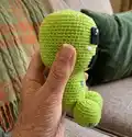 Creeper Amigurumi Pattern step 2 - assembly progress