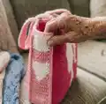 Baddie Barbie Bag Pattern step 2 - assembly progress