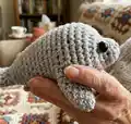 Manatee friend Amigurumi Pattern step 3 - details and accessories
