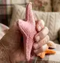 Starfish Amigurumi Pattern step 2 - assembly progress