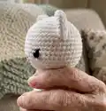 Kitty The little white kitten Amigurumi Pattern step 2 - assembly progress