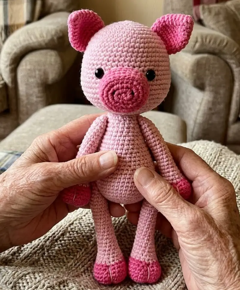 Complimentary Intermediate crochet pattern: Lily the Piglet Amigurumi Pattern - Simple to follow guide
