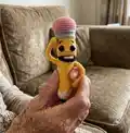Bobby The Pencil Amigurumi Pattern step 1 - construction progress
