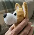 Puppy Corgi Amigurumi Pattern step 2 - assembly progress