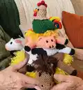 Down On The Farm - Stack Toy Amigurumi Pattern step 1 - construction progress