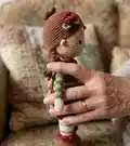 Alice the Doll Amigurumi Pattern step 2 - assembly progress