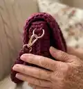 Slice Handbag Crochet Pattern step 2 - assembly progress
