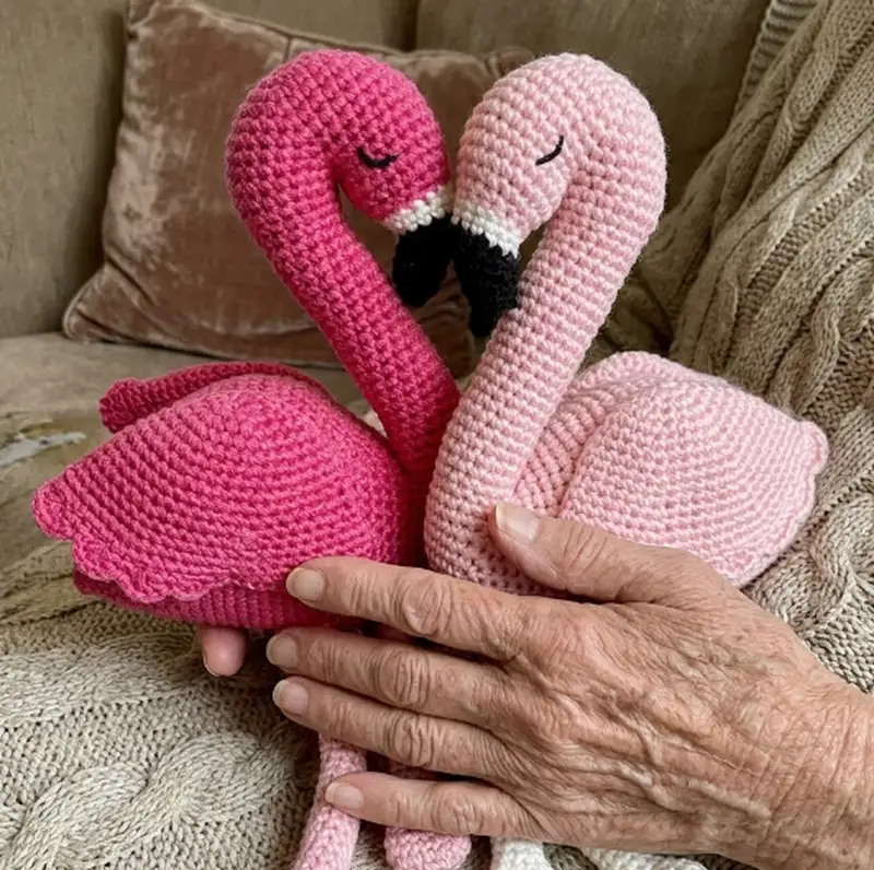 Complimentary Intermediate crochet pattern: Florence the Flamingo Amigurumi Pattern - Simple to follow guide