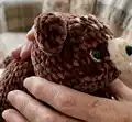 My little Bear Amigurumi Pattern step 2 - assembly progress