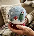 Snow Globe Amigurumi Pattern step 4 - final assembly and finishing