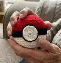 Pokeball Amigurumi Pattern step 1 - construction progress