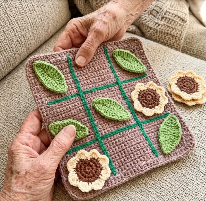 Complimentary Beginner Friendly crochet pattern: Tic-Tac-Toe Crochet Pattern - Simple to follow guide