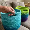 Cutie Utility Basket Pattern step 1 - construction progress