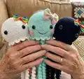 Jellyfish Crochet Pattern step 1 - construction progress