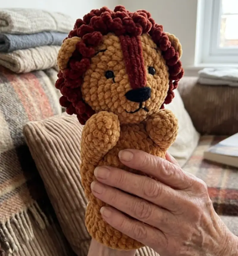 Complimentary Intermediate crochet pattern: Lion Hand Puppet Amigurumi Pattern - Simple to follow guide