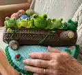 Frog Play Set Amigurumi Pattern step 4 - final assembly and finishing