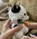 Lucky Cat Amigurumi Pattern step 3 - details and accessories