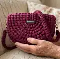 Slice Handbag Crochet Pattern step 4 - final assembly and finishing