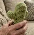 Desert Crochet Cactus Amigurumi Pattern step 2 - assembly progress